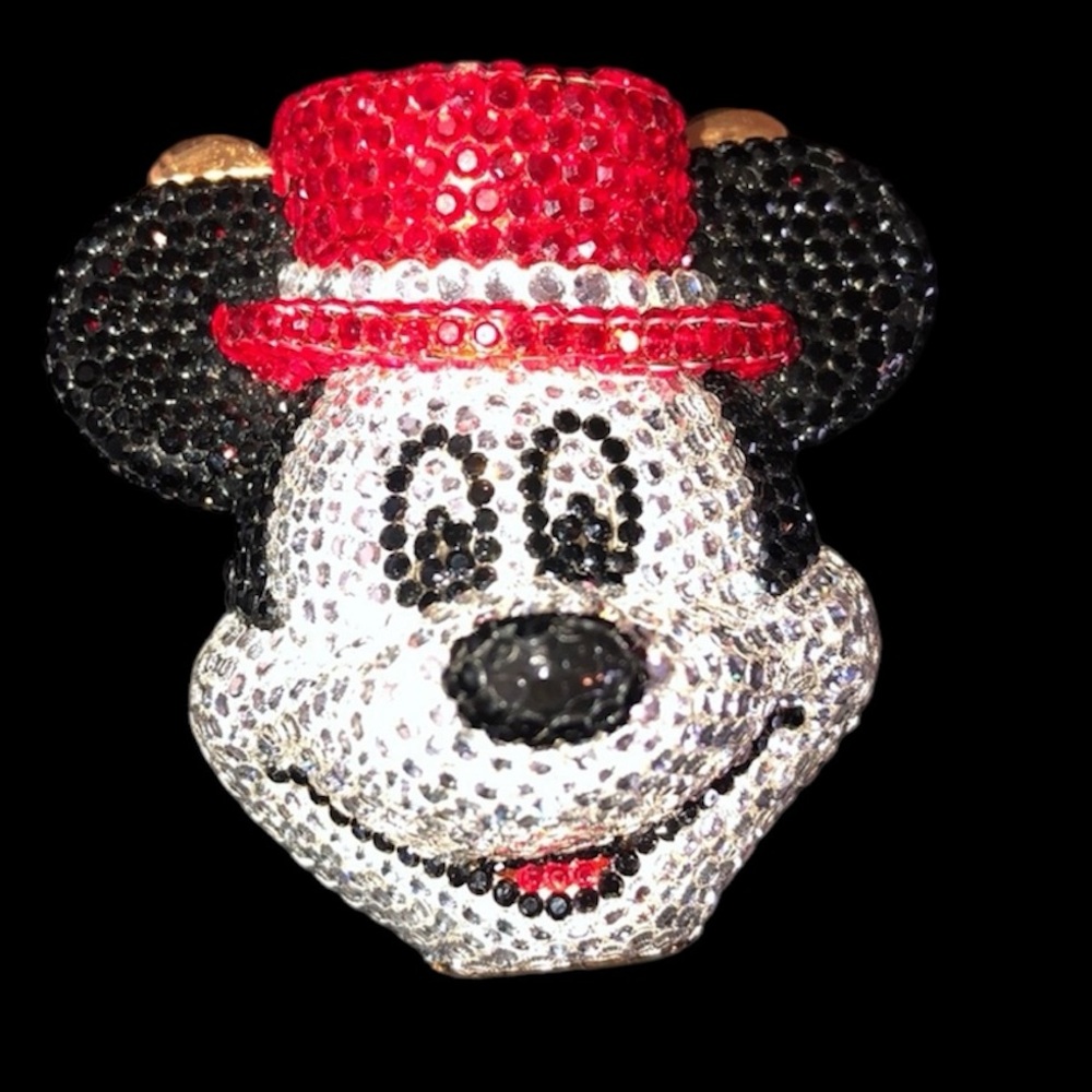 Kathrine Baumann Swarovski crystal Mickey Mouse trinket box